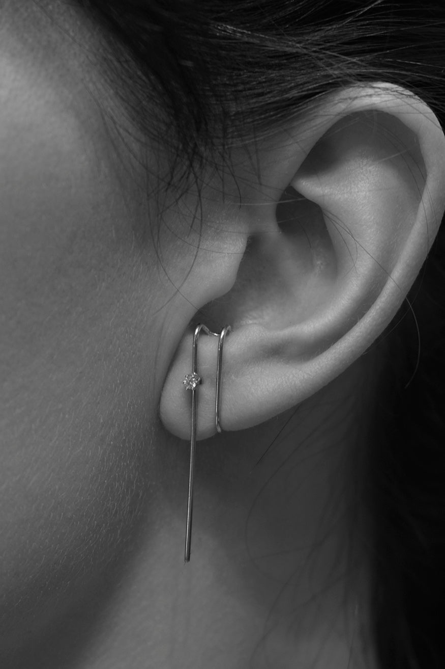 Marquisa Stud Line Drop Suspender Earring