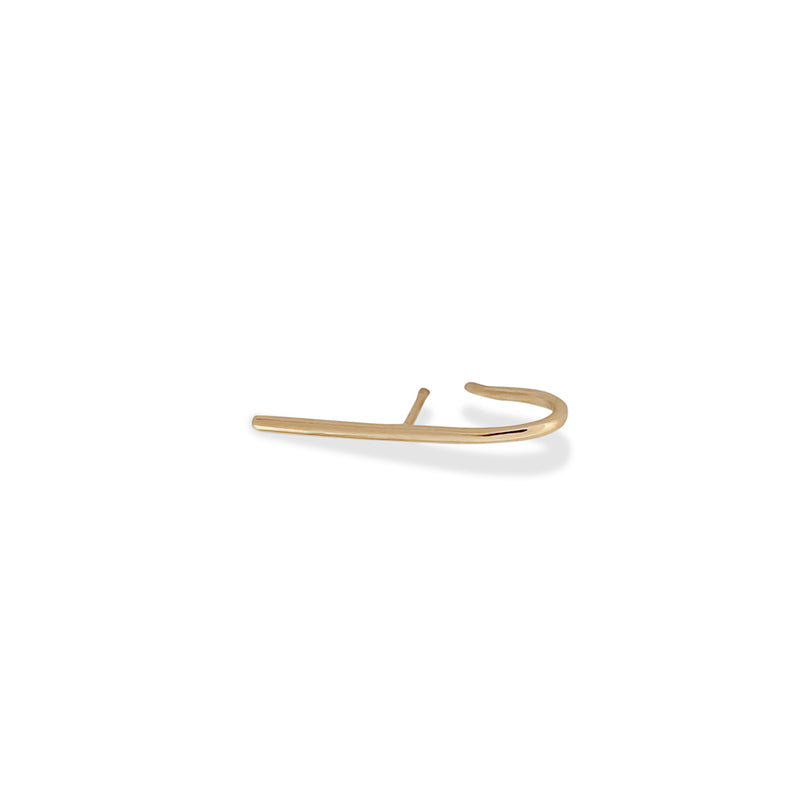 Solid Crusader Earlobe Line Cuff