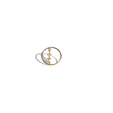 Sun Orbit Gold Stud Earring