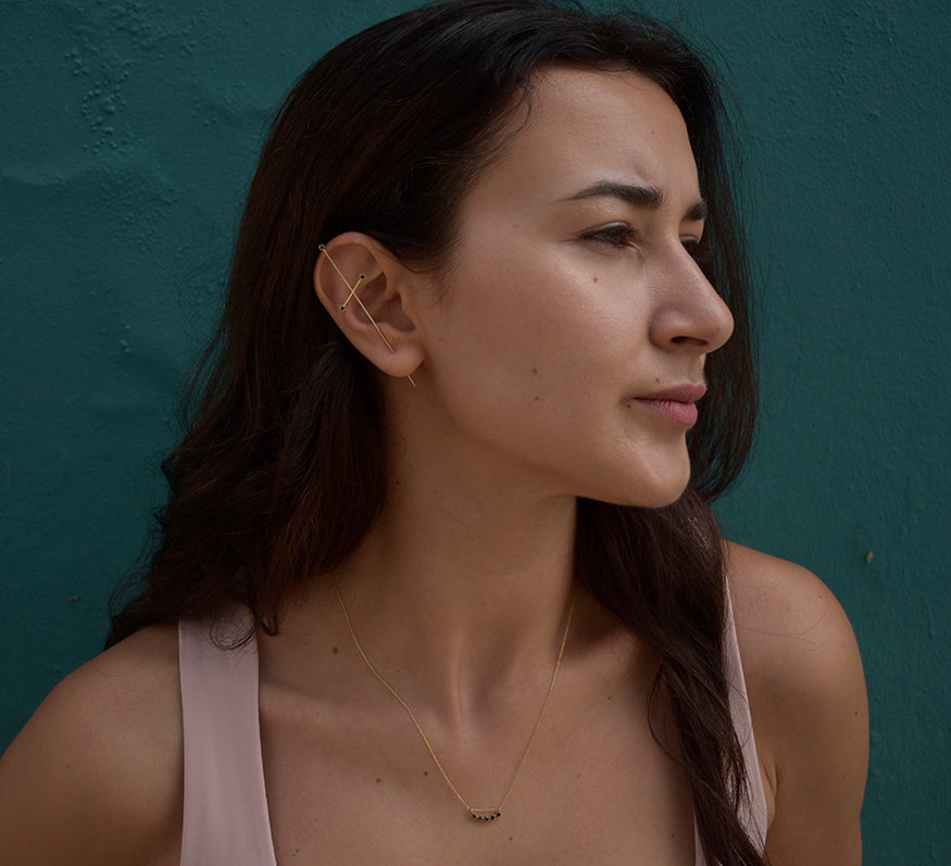 Three Pointer Needle Earring